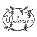 Village Wrought Iron Village Wrought Iron WEL-178 Acorn Welcome Sign, WEL-178 WEL-178